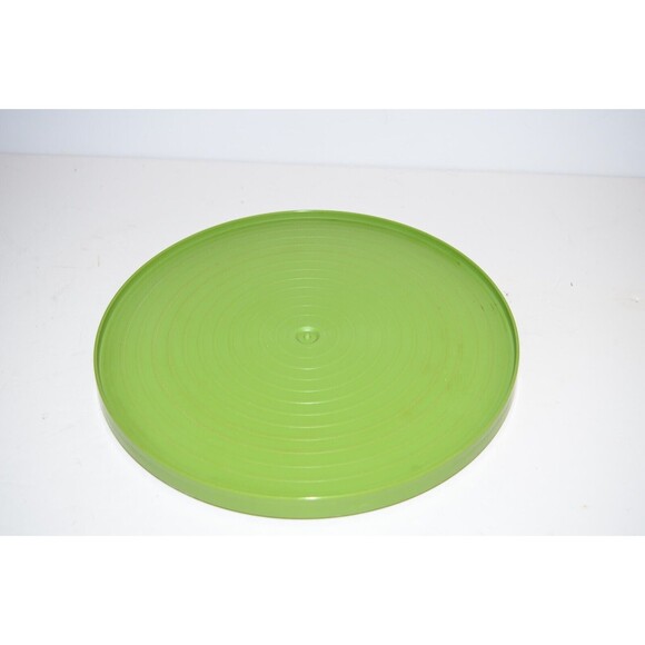 Vtg Rubbermaid style Lazy Susan Spice Turntable Spinner Retro Green - Picture 1 of 4
